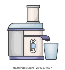 Juicer blender Vektorsymbol.Color Vektorsymbol einzeln auf weißem Hintergrund safarbener Mixer.
