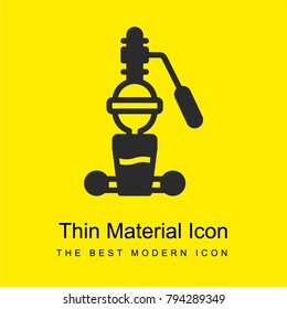 Juicer bright yellow material minimal icon or logo design