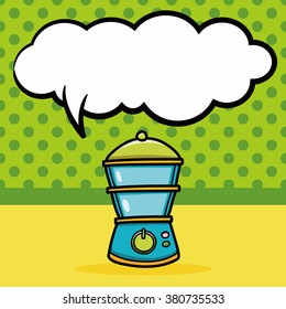 Juicer doodle, speech bubble