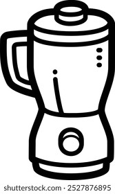 Juicer doodle vector icon and illustration