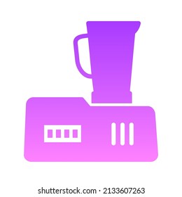 Juicer Glyph Gradient Icon Design