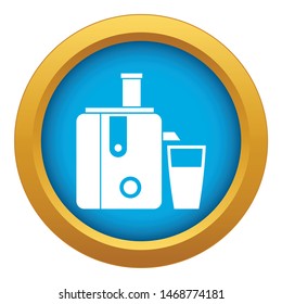 Juicer icon blue vector isolated on white background for any design