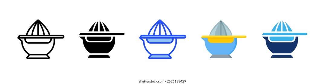 Juicer Icon Collection With Multiple Styles