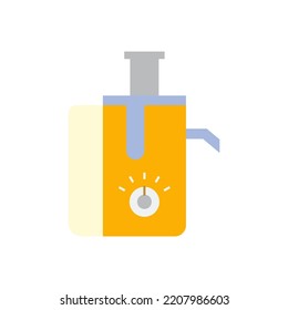 Juicer icon in color, isolated on white background 