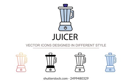 Juicer icon design with white background stock illustration