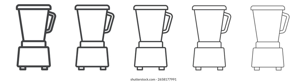Icono de exprimidor Símbolo de ilustración delgada plana