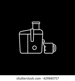 Juicer Icon On Black Background