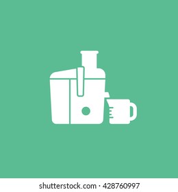 Juicer Icon On Green Background