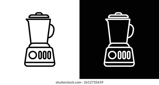 Juicer icon set. Black illustration isolated for graphic and web design