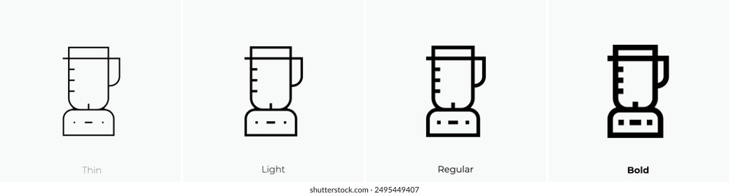 juicer icon. Thin, Light Regular And Bold style design isolated on white background