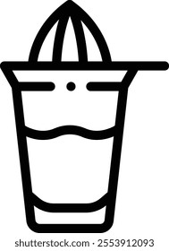 juicer icon. Thin Linear Style Design Isolated On White Background