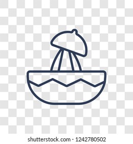 Juicer icon. Trendy linear Juicer logo concept on transparent background from kitchen collection