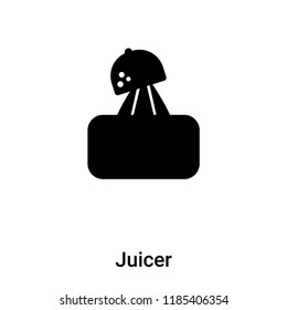 Juicer icon vector isolated on white background, logo concept of Juicer sign on transparent background, filled black symbol