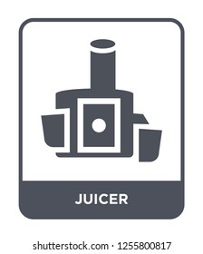 juicer icon vector on white background, juicer trendy filled icons from Kitchen collection, juicer simple element illustration