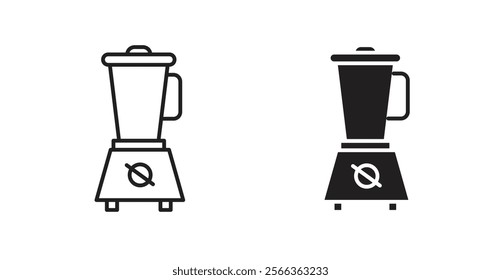 Juicer icons in line stroke and flat versions