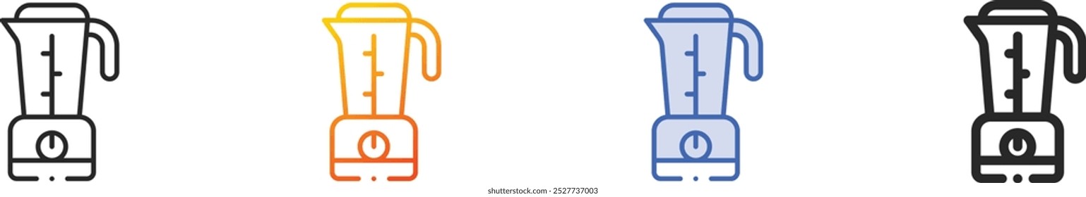 juicer icon.Thin Linear, Gradient, Blue Stroke and bold Style Design Isolated On White Background