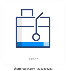 Concepto De Icono De Máquina Y Juicer