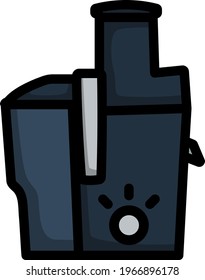 Juicer Machine Icon. Editable Bold Outline With Color Fill Design. Vector Illustration.