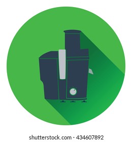 Juicer machine icon. Flat design. Vector illustration.