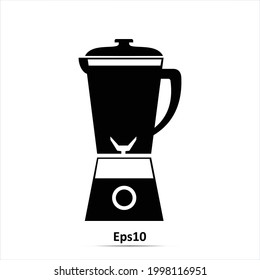 Juicer machine icon. Orange background with black. Vector illustration.