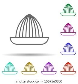 Juicer multi color icon. Simple thin line, outline vector of web icons for ui and ux, website or mobile application