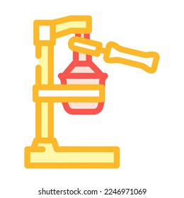 juicer pomegranate color icon vector. juicer pomegranate sign. isolated symbol illustration