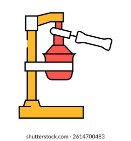 juicer pomegranate line icon vector. juicer pomegranate sign. isolated symbol illustration