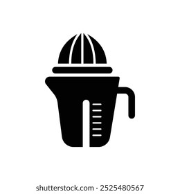 Juicer squeezer flat vector icon design on white background