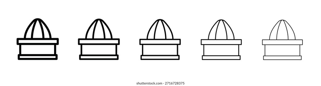 Diseño del icono del exprimidor del exprimidor del exprimidor, logotipo, App, UI. Ilustración vectorial, EPS