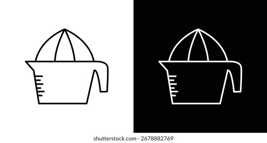 Icono del exprimidor del exprimidor en trazo editable. Ilustración vectorial EPS 10.