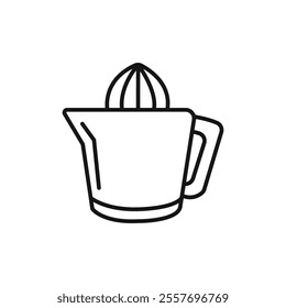 Juicer squeezer icon Isolated flat vector in outline