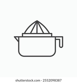 Juicer squeezer icon. line style vector icon.