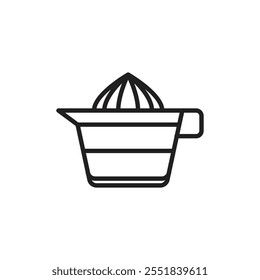 Juicer squeezer icon Simple thin outline