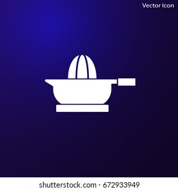 Juicer Squeezer Icon, vector signs