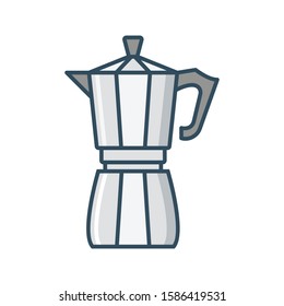 juicer vector flat color line icon 