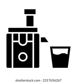 Juicer Vector Glyph Icon For Personal And Commercial Use.
