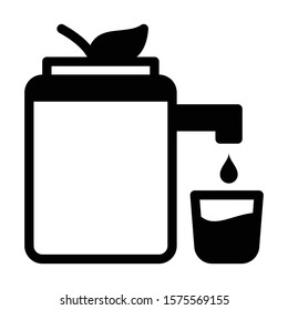 juicer vector icon in black color