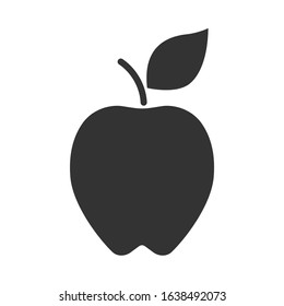 Juicy apple. Fruit icon. Vector illustration.