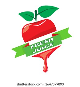 juicy apple, juice logo for signature place