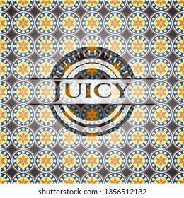Juicy arabic emblem. Arabesque decoration.