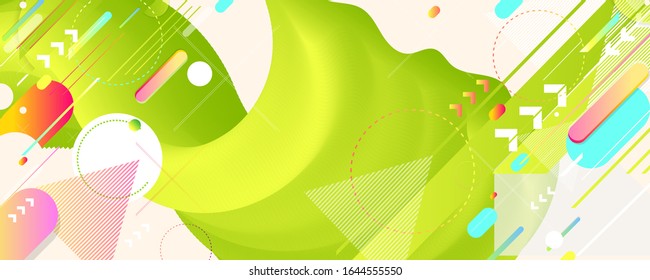 Juicy bright summer backgrounds colorful 3d holiday graphic art design poster flyer leaflet party