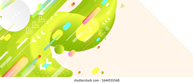 Juicy bright summer backgrounds colorful 3d holiday graphic art design poster flyer leaflet party