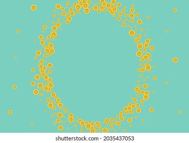 Juicy Citrus Background Green Vector. Freshness Illustration. Juicy Lemon Isolated. Splash Yellow Decoration.
