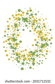 Juicy Citrus Background White Vector. Lime Design Set. Bright Cocktail Lemon. Green Slice Pattern.