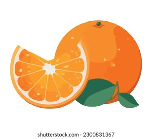 Juicy citrus fruits symbolize healthy summer eating isolated