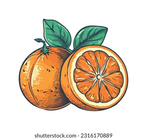 Juiccrus-Slice orange, frische und gesunde Essenssymbol einzeln