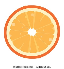 Juicy citrus slices symbolize summer refreshment icon isolated