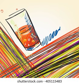 Juicy colorful background