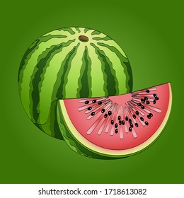 
Juicy Fresh Tasty Summer Watermelon