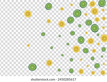 Juicy Fruit Background Transparent Vector. Organic Illustration. Bright Lemon Wrapping. Design Lemon Grass Illustration.